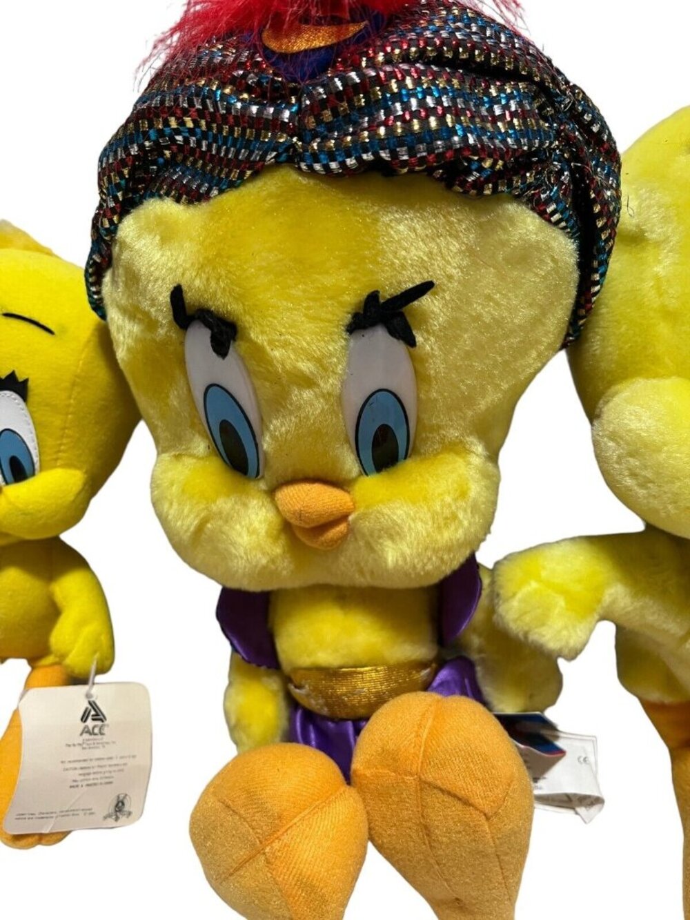 Looney Tunes Lot of 3 Tweety Bird Plush Stuffed Animal Toys Fortune Teller Vtg - Picture 2 of 16